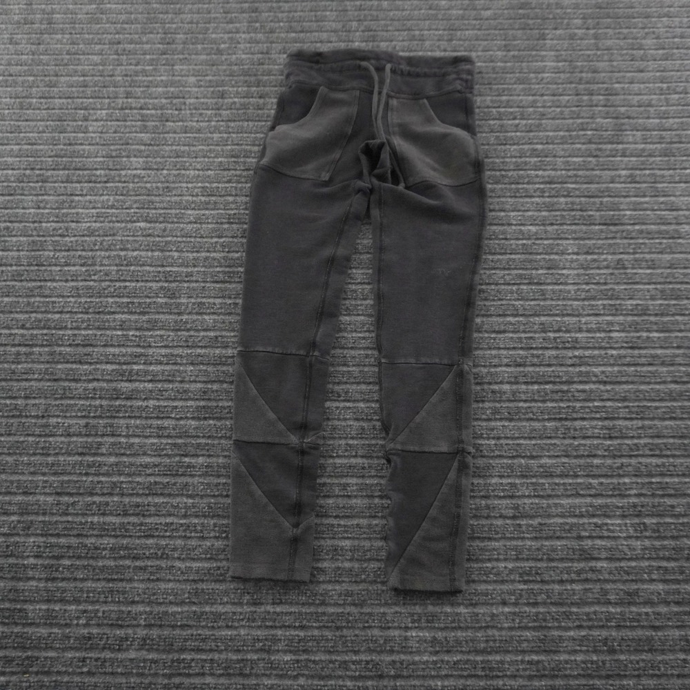 FP Movement Joggers Women XS Gray Geometric Paneled Drawstring Sweatpants